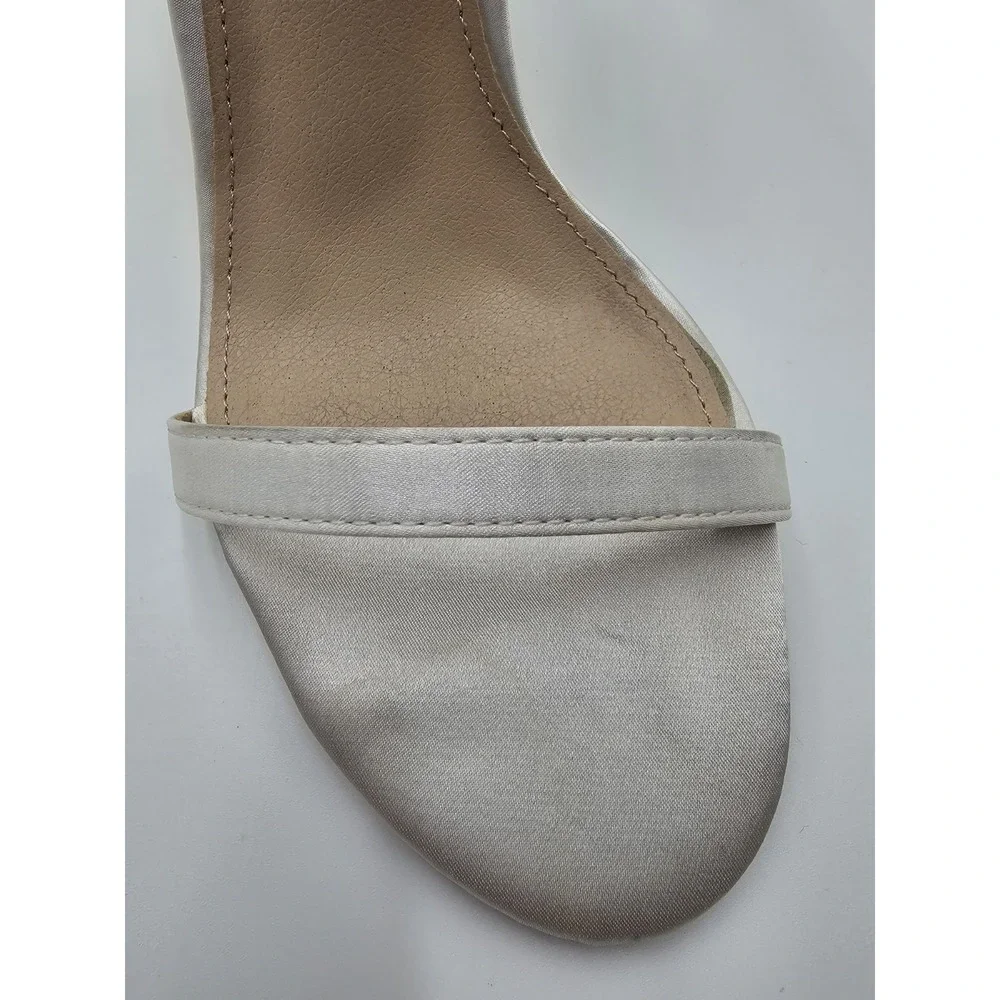 White Bride Wedding Shoes With bow‎ Size 9.5